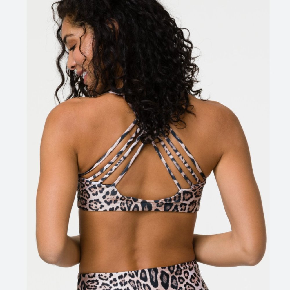 Onzie Chic Bra - M/L - Leopard Print NWOT